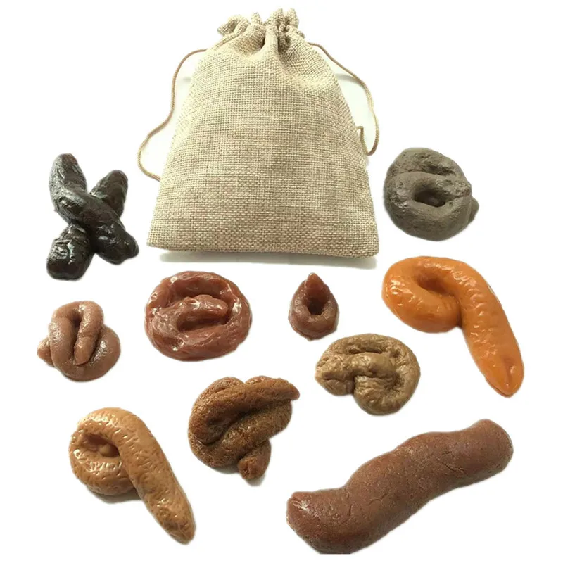 

10pcs Realistic Shit Gift Funny Toys Fake Poop Piece of Shit Prank Antistress Gadget Squish Toys Joke Tricky Toys Turd Mischief