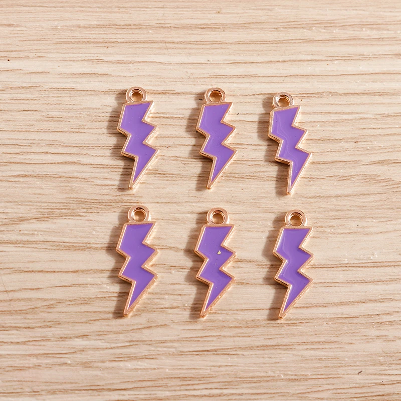 10 шт. 19x7 мм милые яркие цвета эмалированные Подвески с молнией для изготовления