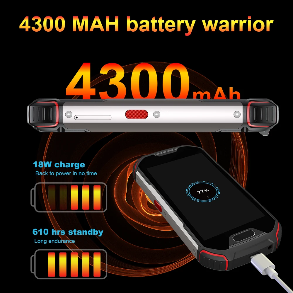 Unihertz Atom L Rugged Waterproof Unlocked 6GB 128GB Smartphone Android 11 Cellphone 8MP 48MP Dual Sim NFC Mobile Phones