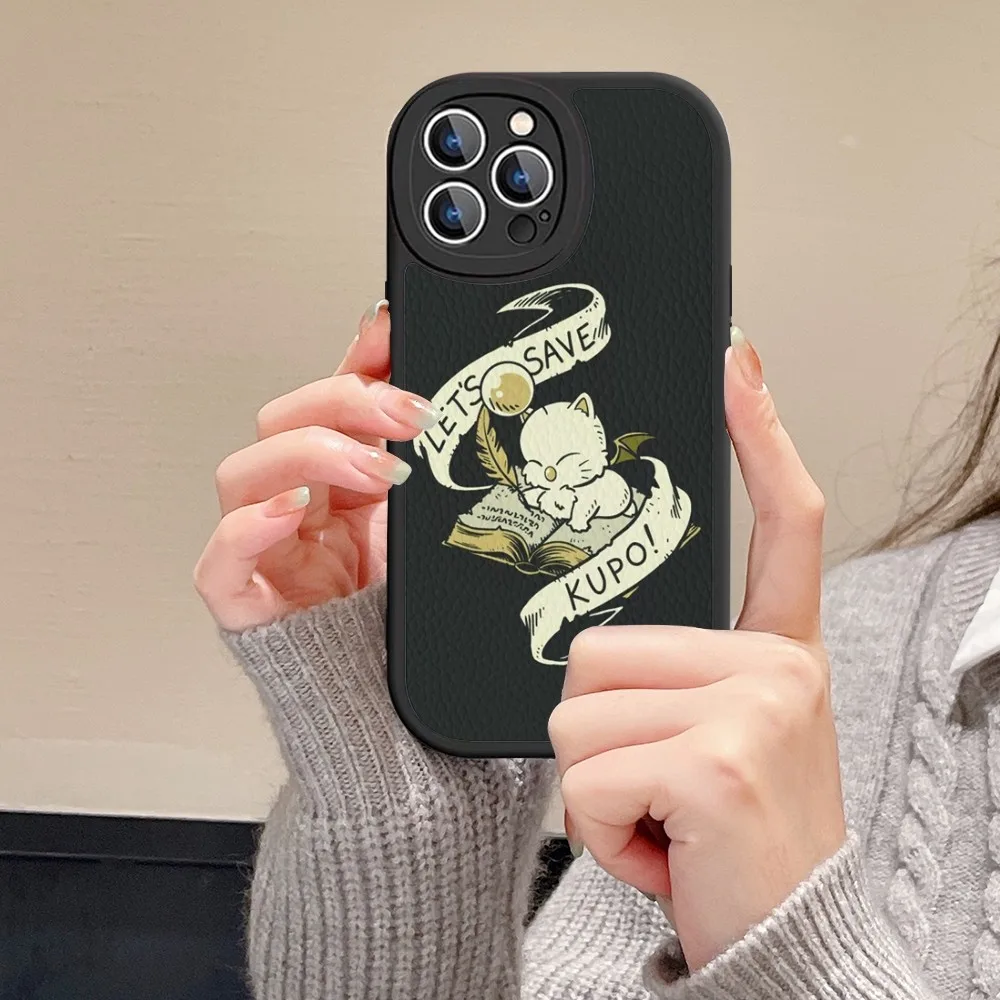 Чехол для телефона Moogle Final Fantasy из жесткой кожи iPhone 14 13 12 Mini 11 Pro Max Xs X Xr 7 8 Plus Fundas