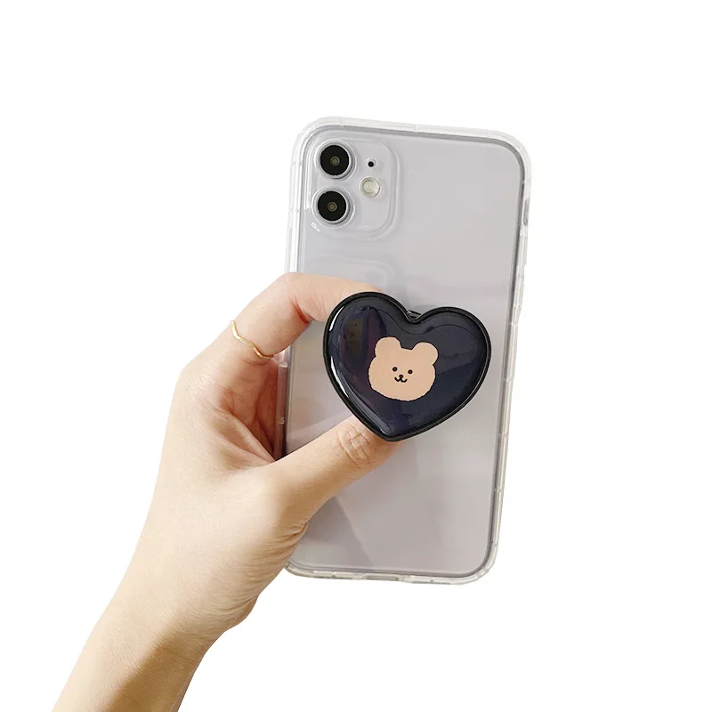 Складной держатель-подставка с мультяшным милым сердцем для IPhone Samsung - купить по