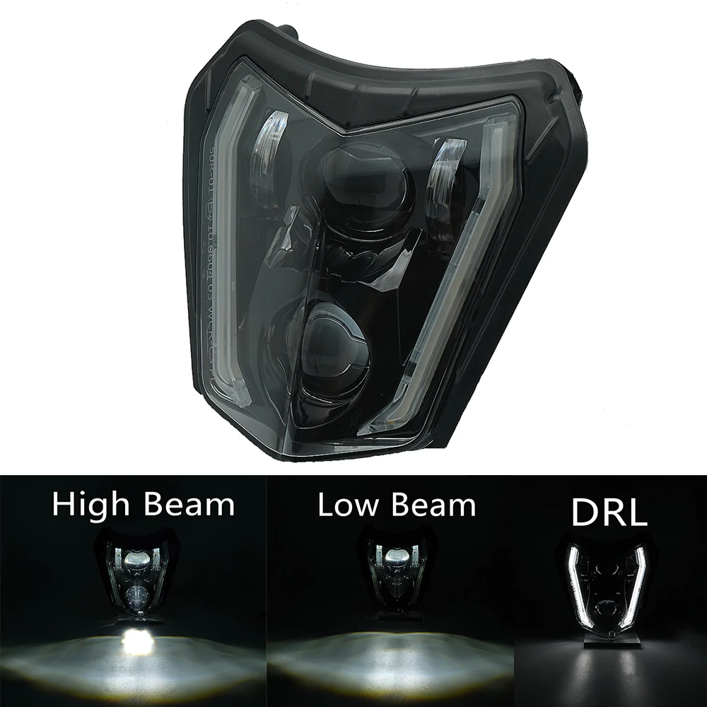 Светодиодная Фара Для Мотоцикла В Сборе KTM EXC SX XC-W Dirt Bike Enduro 300 125 250 350 450 530 690