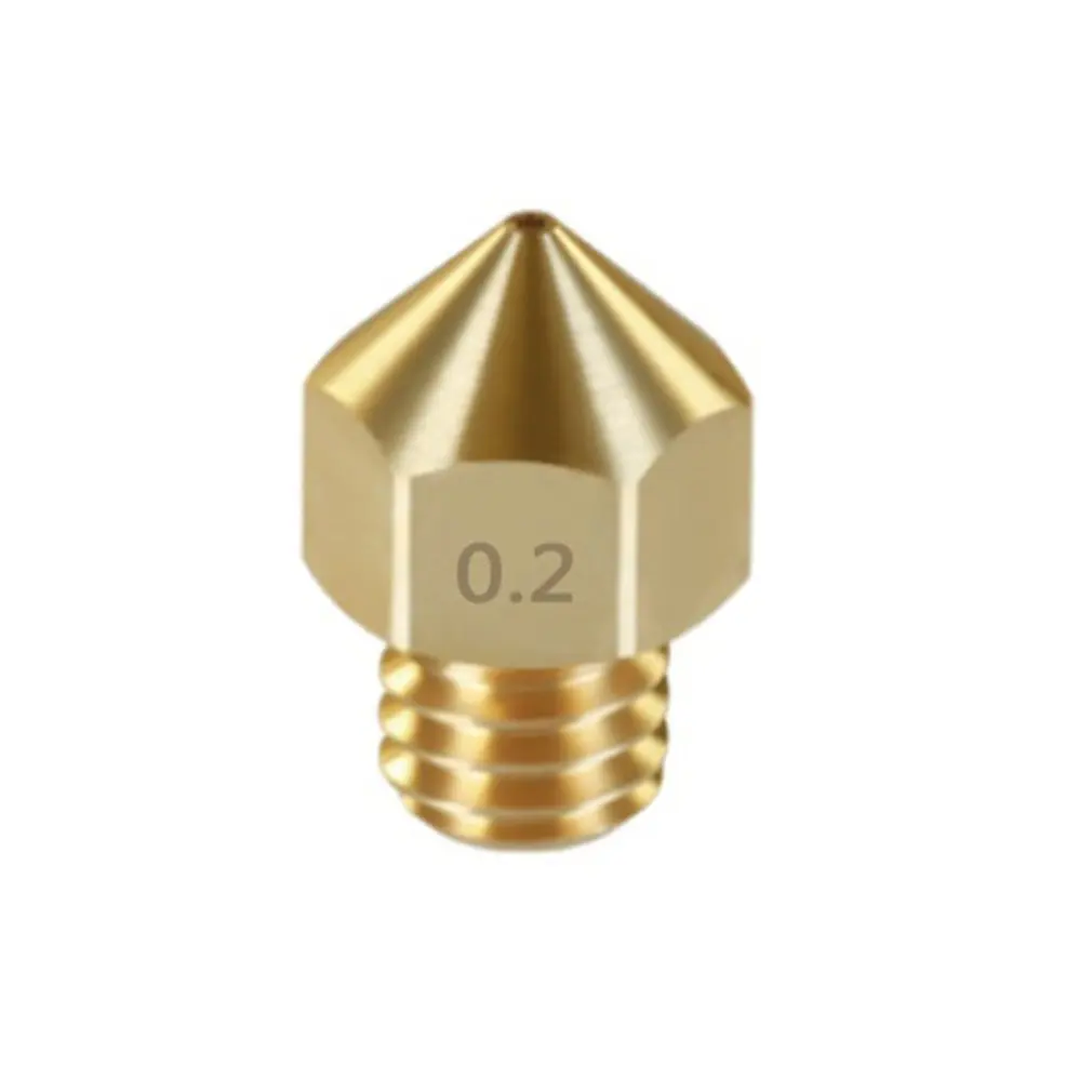 

Brass Nozzles 3D Printer Accessories Mk8 Pointed Brass Nozzle Appearance Lettering Printing Accessories