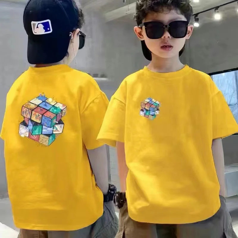

Boys Short-Sleeved T-Shirt Summer South Korean Children's Jacket Baby Clothes Children'S Half-sleeved Dayton Atmospher