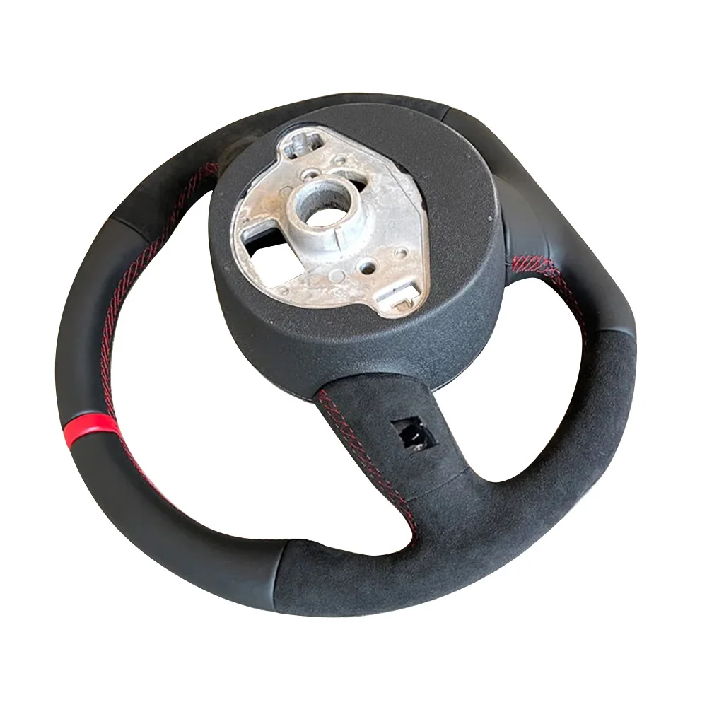 Кожаное рулевое колесо с плоским дном подходит для Audi A3 A4 A5 обновленный S3 S4 S5