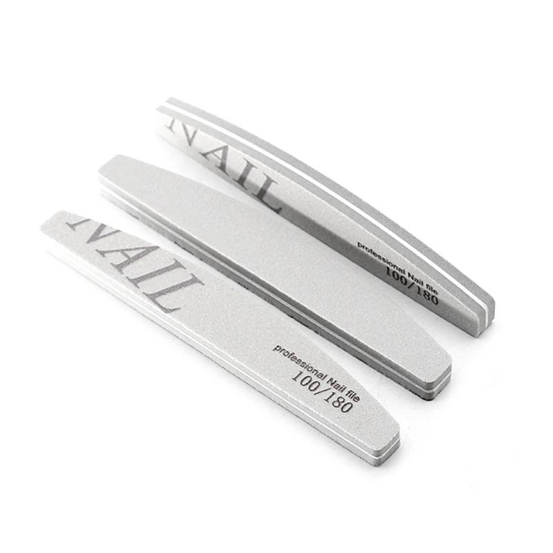 50 шт. профессиональные пилочки для ногтей губчатые 100/180 буферный блок полировка