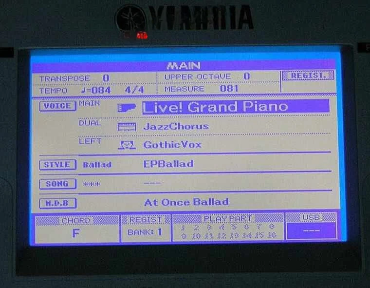 Фото Подходит для электронной клавиатуры Ya*m*aha PSR-S650, S550, S500, MM6/8, оригинальный ЖК-дисплей, улучшенная версия №1