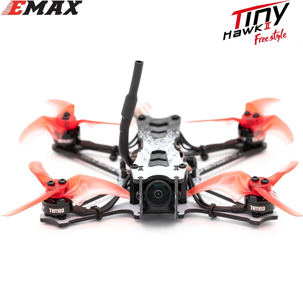 

Original EMAX Tinyhawk II Freestyle FPV Racing Drone F4 7000KV RunCam Nano2 700TVL 37CH 25-100-200mW VTX 2S FrSky BNF / RTF