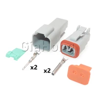 1 set 2 ways auto waterproof socket auto parts at06 2s at04 2p dt04 2p dt06 2s car waterproof wiring connector