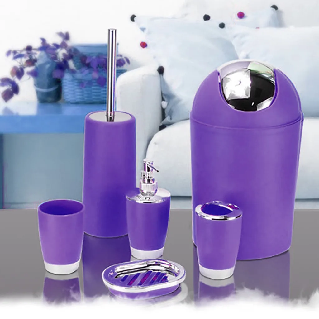 

Набор полотенец из 6 предметов, пластиковый лосьон, аксессуары для ванной, роскошные Товары для ванной