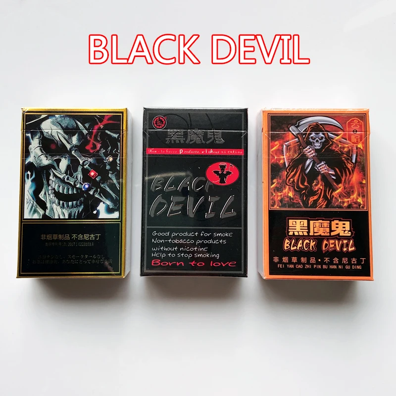 Новый черный дьявол шоколад чай сигарета тонкий женский здоровый без никотина
