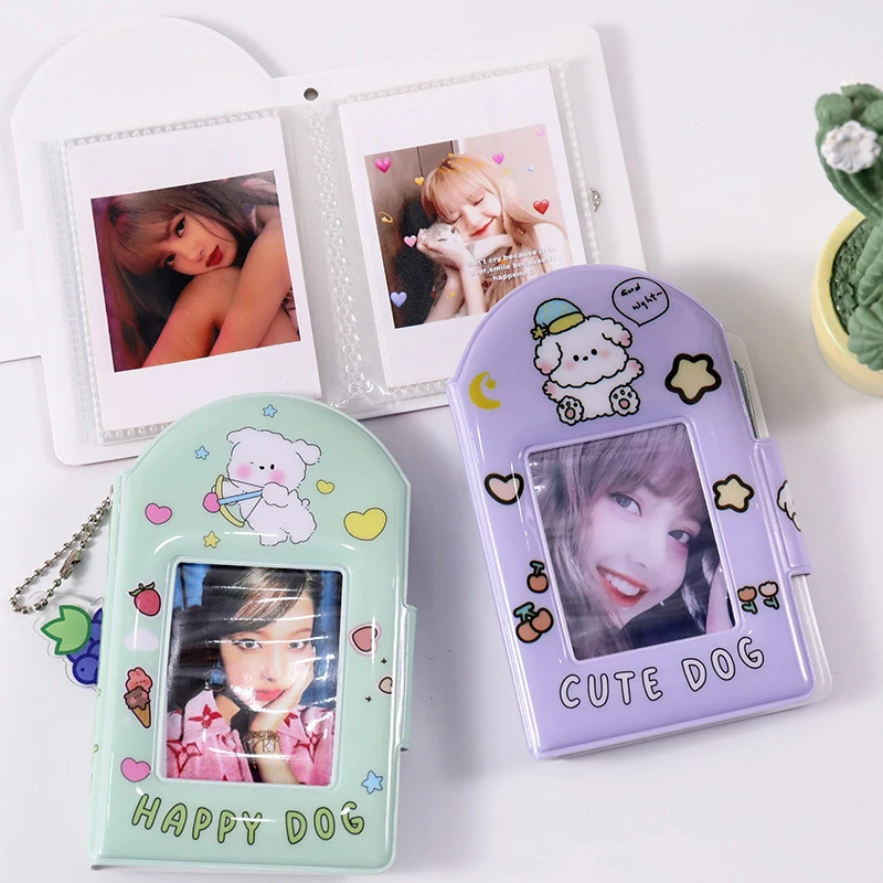 

3 Inch Cute Butterfly Photocards Holder Album Waterproof Protector Kpop Idol Photo Card Sleeves Keychain Pendant Stationery