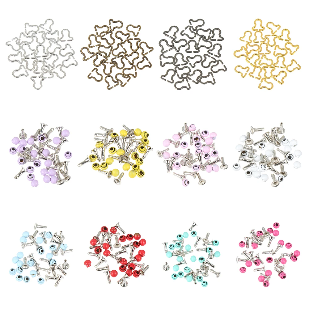 

20pcs Mini Doll Belt Buttons Doll Clothes DIY Metal Belt Buckles Fit For 1/6 Doll Buckles DIY Doll Trousers Bags Accessories