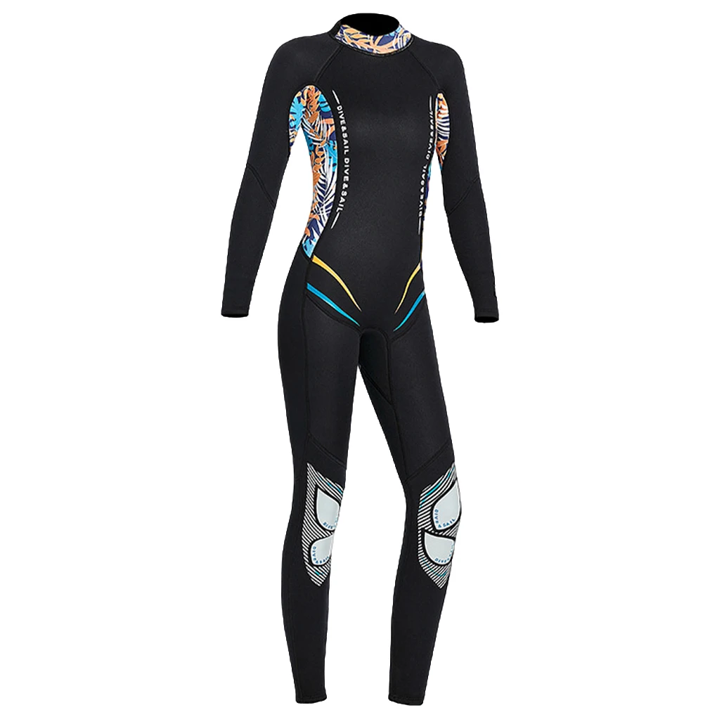 

Black Professional Female Wetsuit - Stay Warm And Dive With Confidence Surfing And Snorkeling Swimsuit Sun Proof