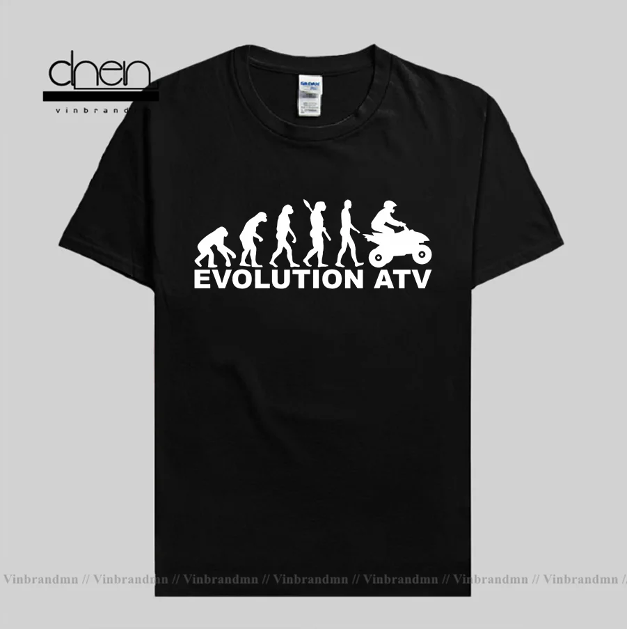 

ATV Quad motorbike Evolution T shirt ATV motorcycle speed race T-shirts Quad racing tshirt Terrain vehicle offroad quadbike Tees