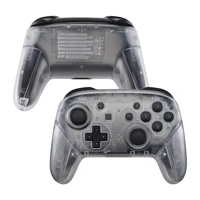 extremerate transparent clear faceplate backplate housing shell cover with handles replacement for ns switch pro controller