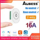 Умный выключатель ZigBee, двухсторонний мини светильник ель с Wi-Fi, управлением голосом и управлением через приложение, 16 А, работает со шлюзом ZigBee 3,0