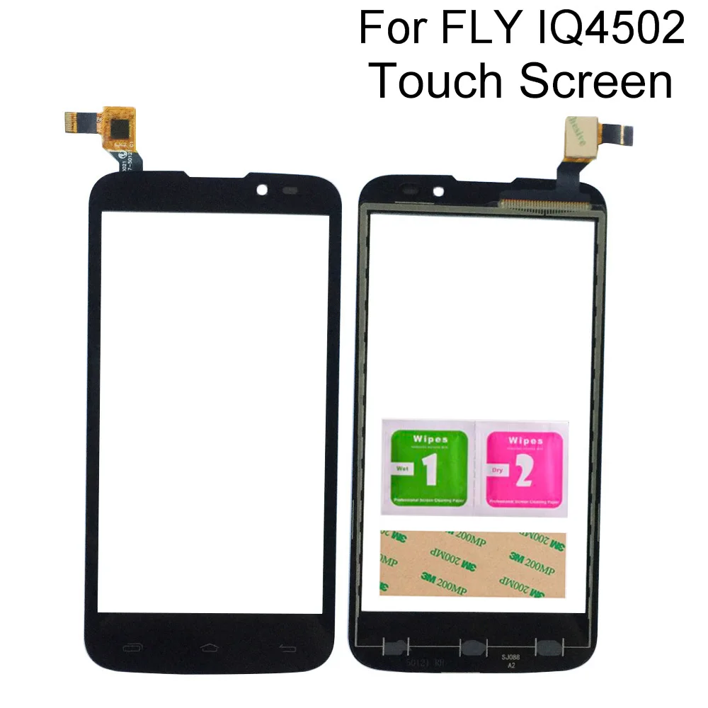 

Сенсорная панель для Fly IQ4502, 5,0 дюйма, дигитайзер, переднее стекло, сенсорная панель, мобильные инструменты, клей 3M
