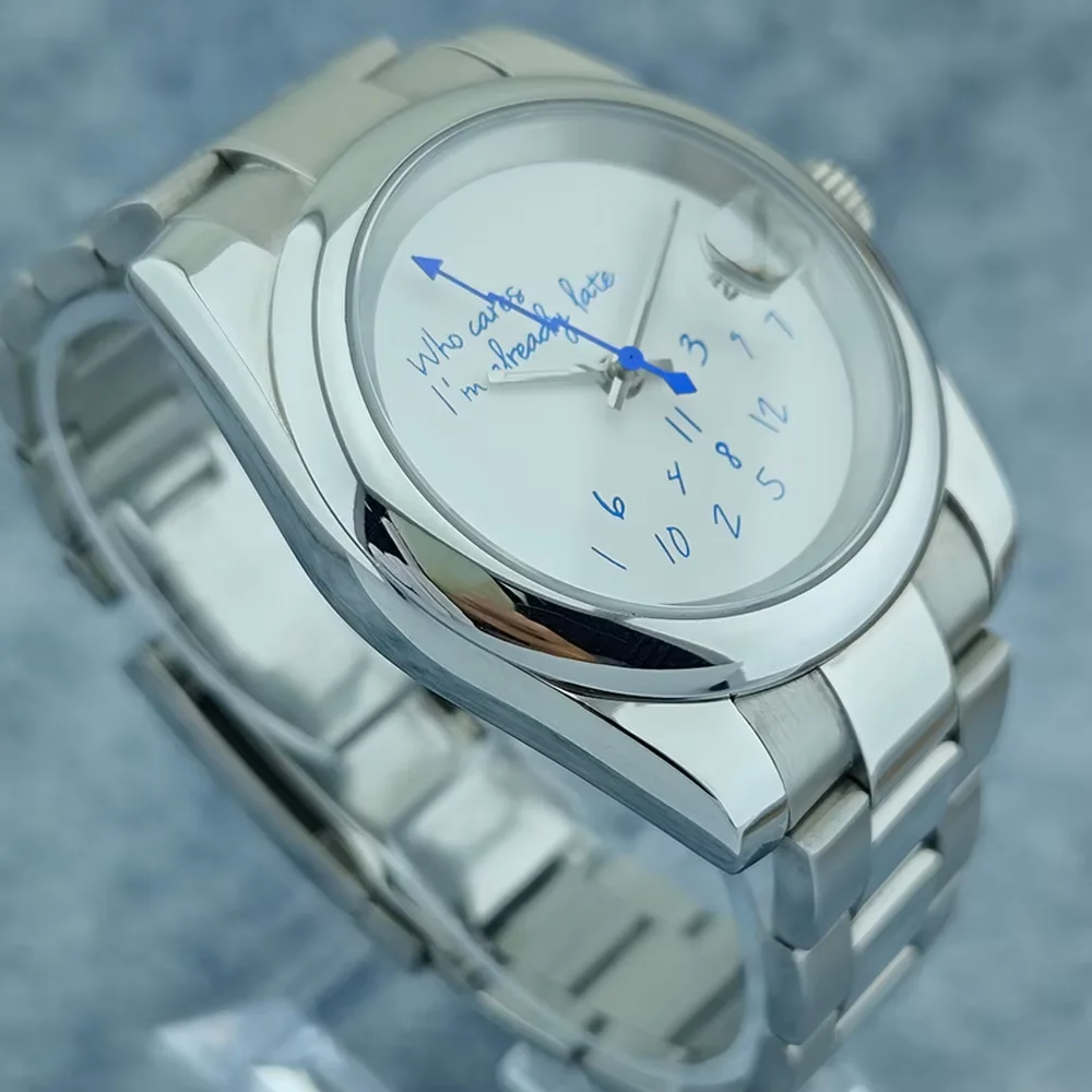 Часы NH35 без логотипа гладкие фоточасы для тех кто ухаживает за ними уже поздно