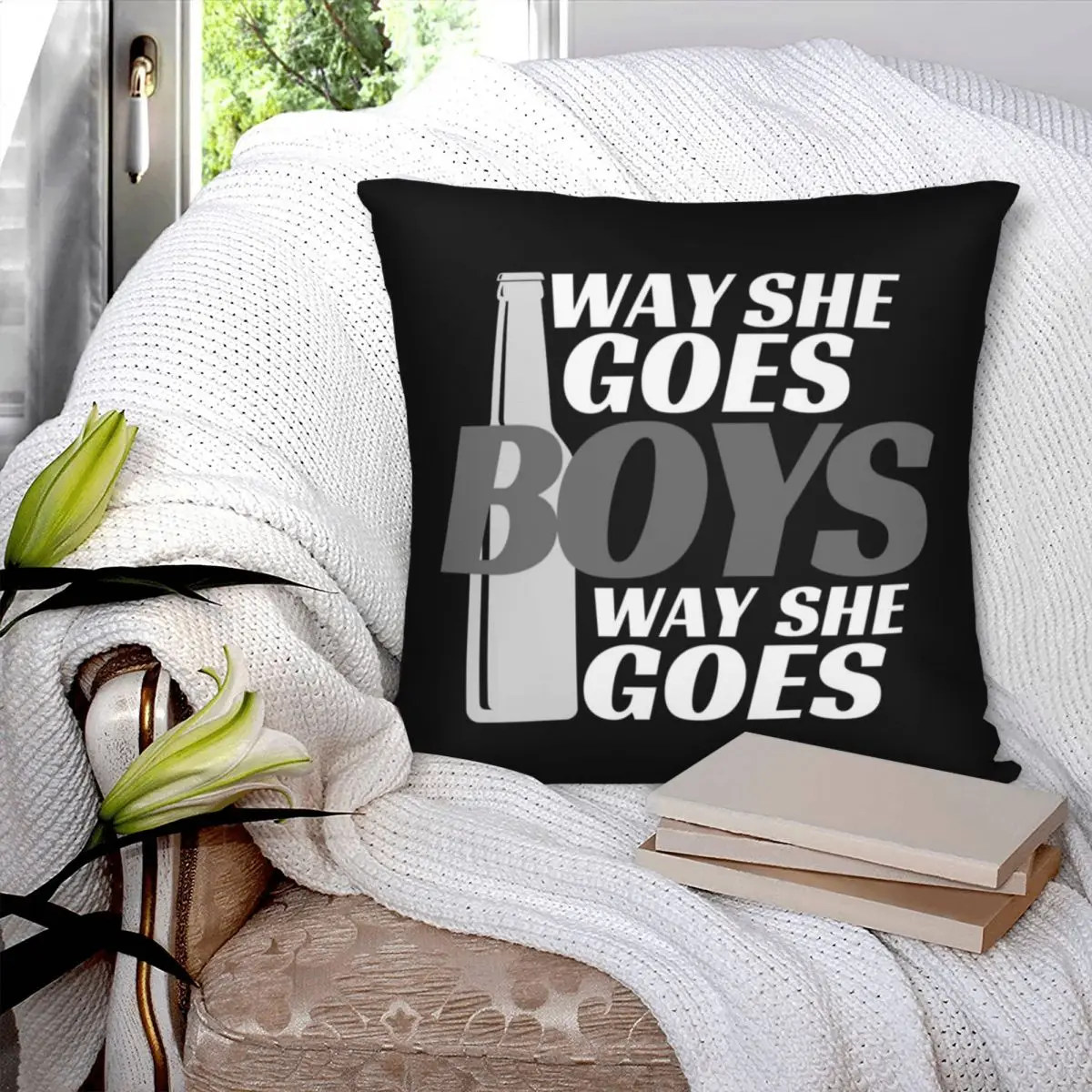 Фото Квадратная наволочка Way She Goes Trailer Park для мальчиков, полиэстер, лен, бархат, креативная декоративная наволочка на молнии, домашний чехол для подушки №3
