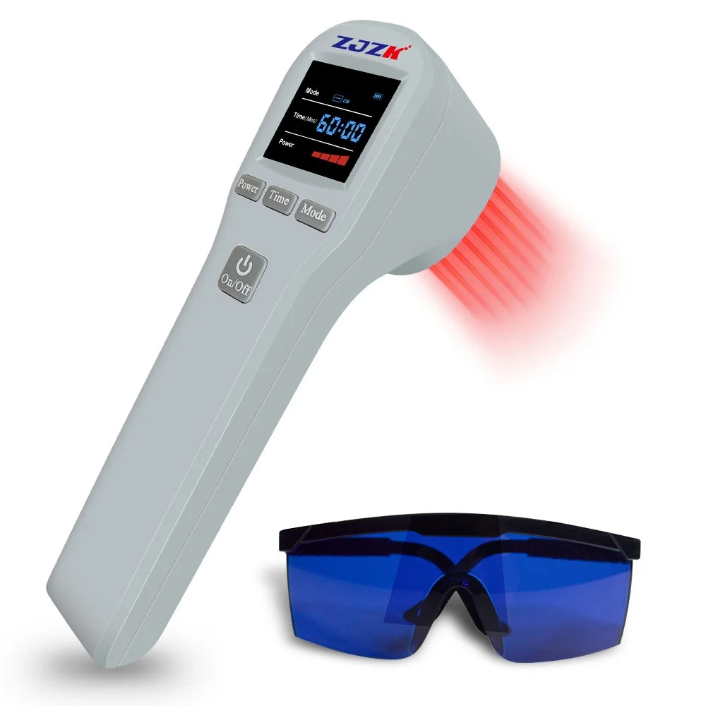 

ZJZK 4×808nm Laser Therapy Device LLLT Cold Laser Pain Wound Healing Laser Physiotherapy Massager 880mW