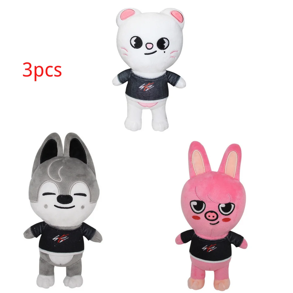 

20 см Skzoo Wolf Chan Kawaii Плюшевые животные плюшевые куклы для детей и взрослых Поклонники подарок