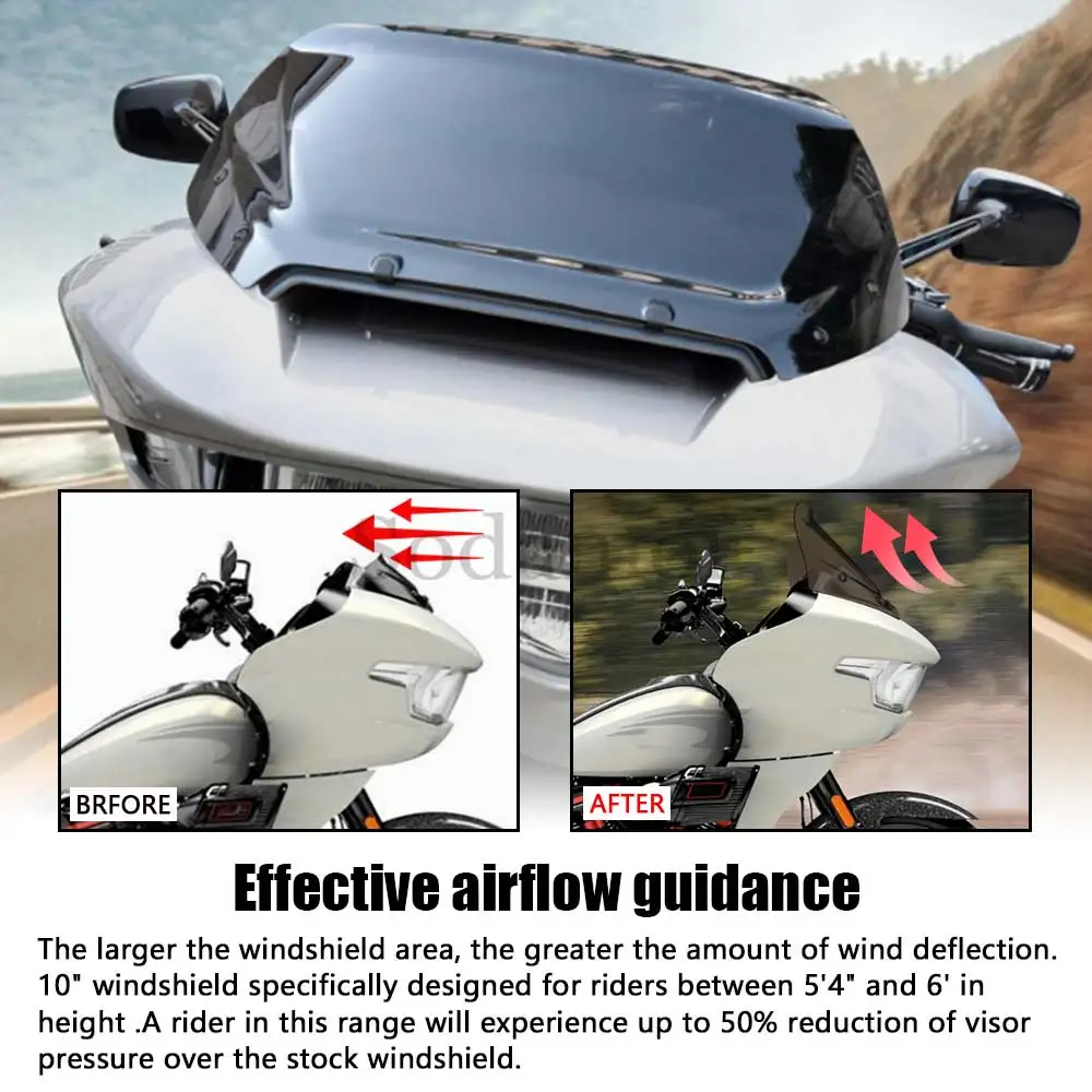 Детали для мотоциклов Обтекатели лобового стекла ветровое стекло дефлекторы Harley