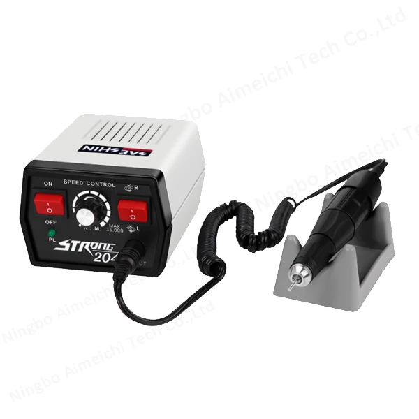 Стоматологический лабораторный микромотор strong 204 с наконечником 102L 35000 об/мин