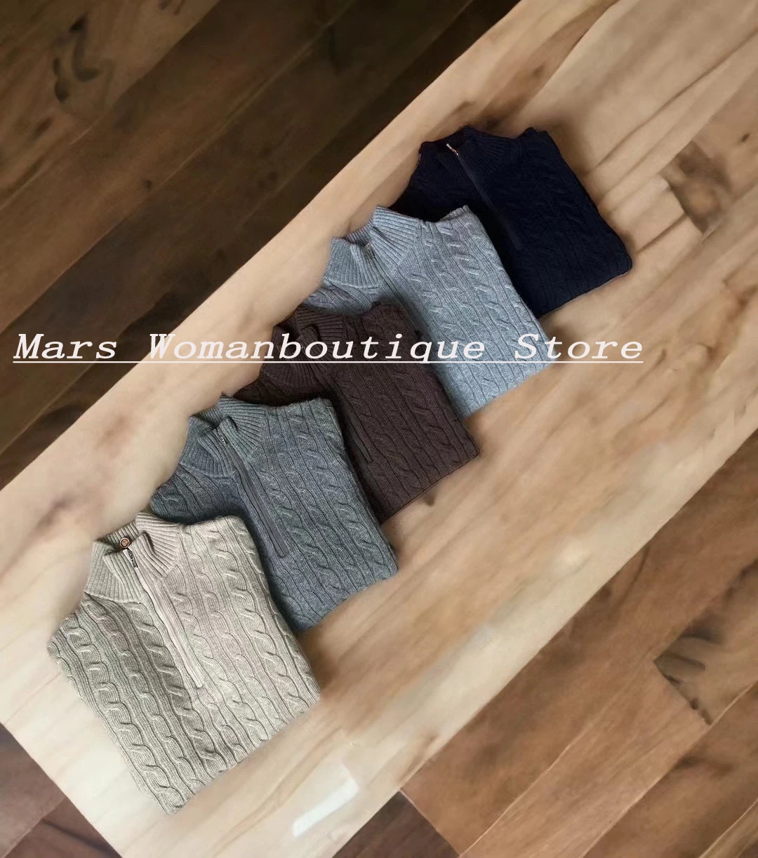 Мужской свитер с молнией до груди пуловер высокого качества согревающая