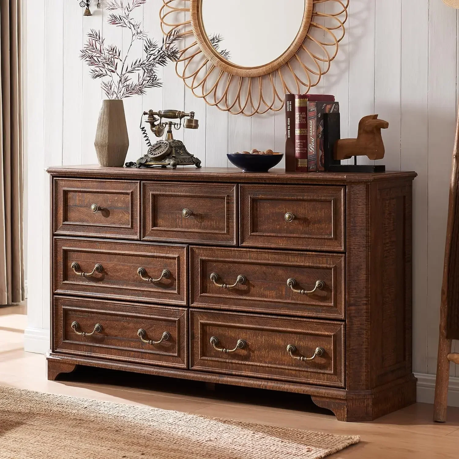 Ящики для дома комоды спальни деревянная фотомебель в деревенском стиле