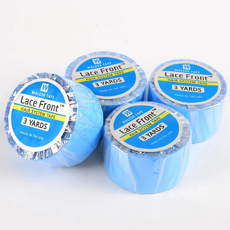 3 Yards1 Roll Blue Hair System Tape Double Side Walker Tape Nastri Di Estensione Dei Capelli Per Chiusura In Pizzo Colla Per Parrucca Anteriore In Piz