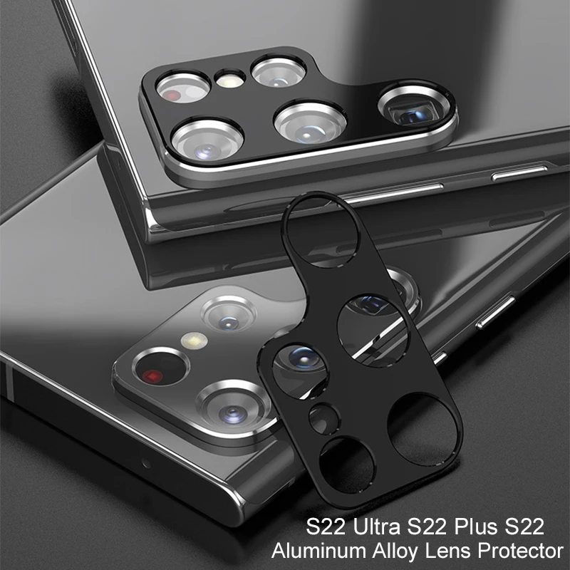 

Metal Camera Ring Cover For Samsung Galaxy S22 Ultra S22 Plus Aluminum Alloy Lens Protector Film S22 Frame