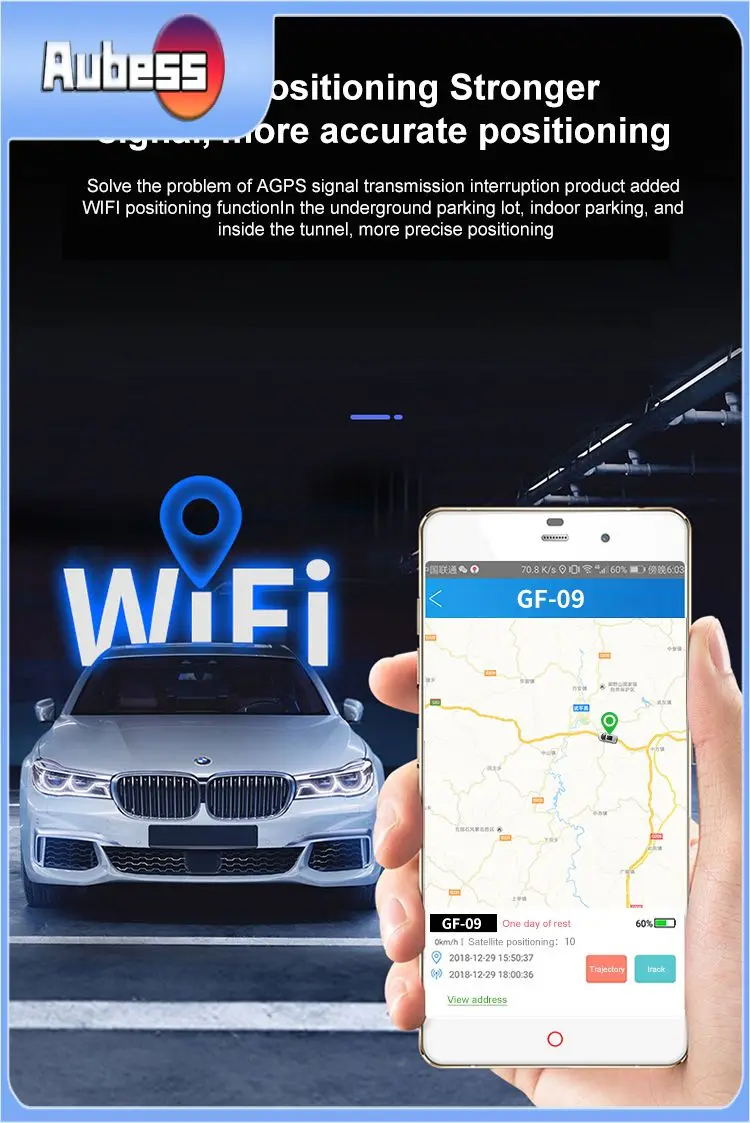 

Автомобильный Gps-трекер с магнитным креплением и защитой от кражи