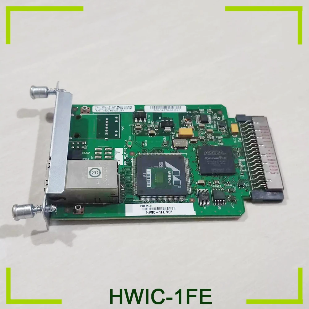 1-портовый 100-гигабитный модуль Ethernet для Cisco 2811 3825 3925 HWIC-1FE