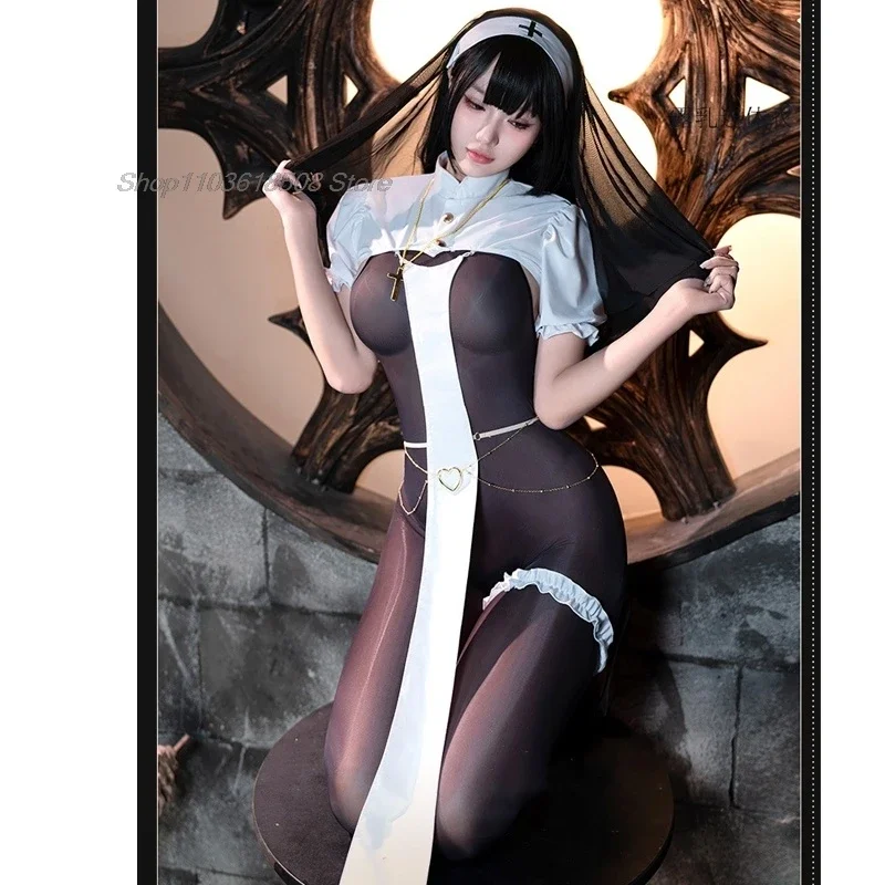 Костюм для косплея на Хэллоуин Шарлотта монахиня вибрастрастная сестра женский