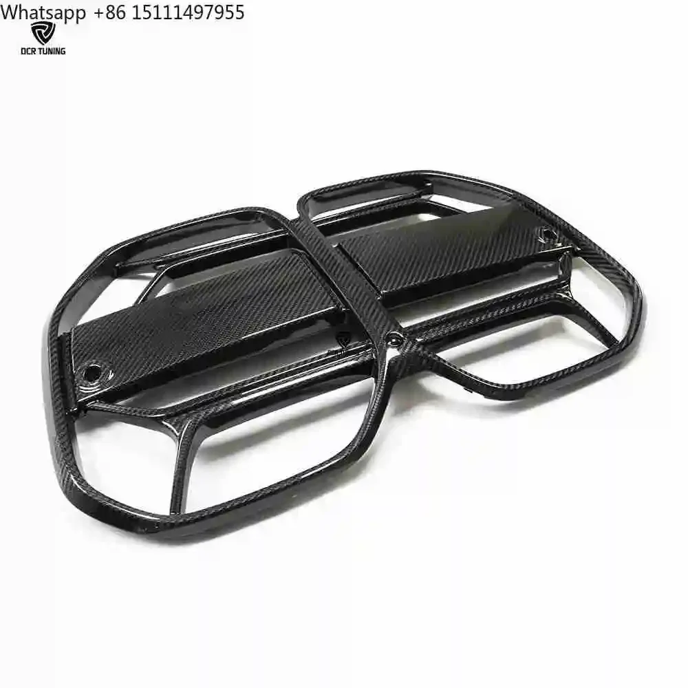 Фото Решетка переднего бампера CLS Style из сухого карбона с отверстием для BMW 4 серии G22 G23 M430I M440I 21- №3