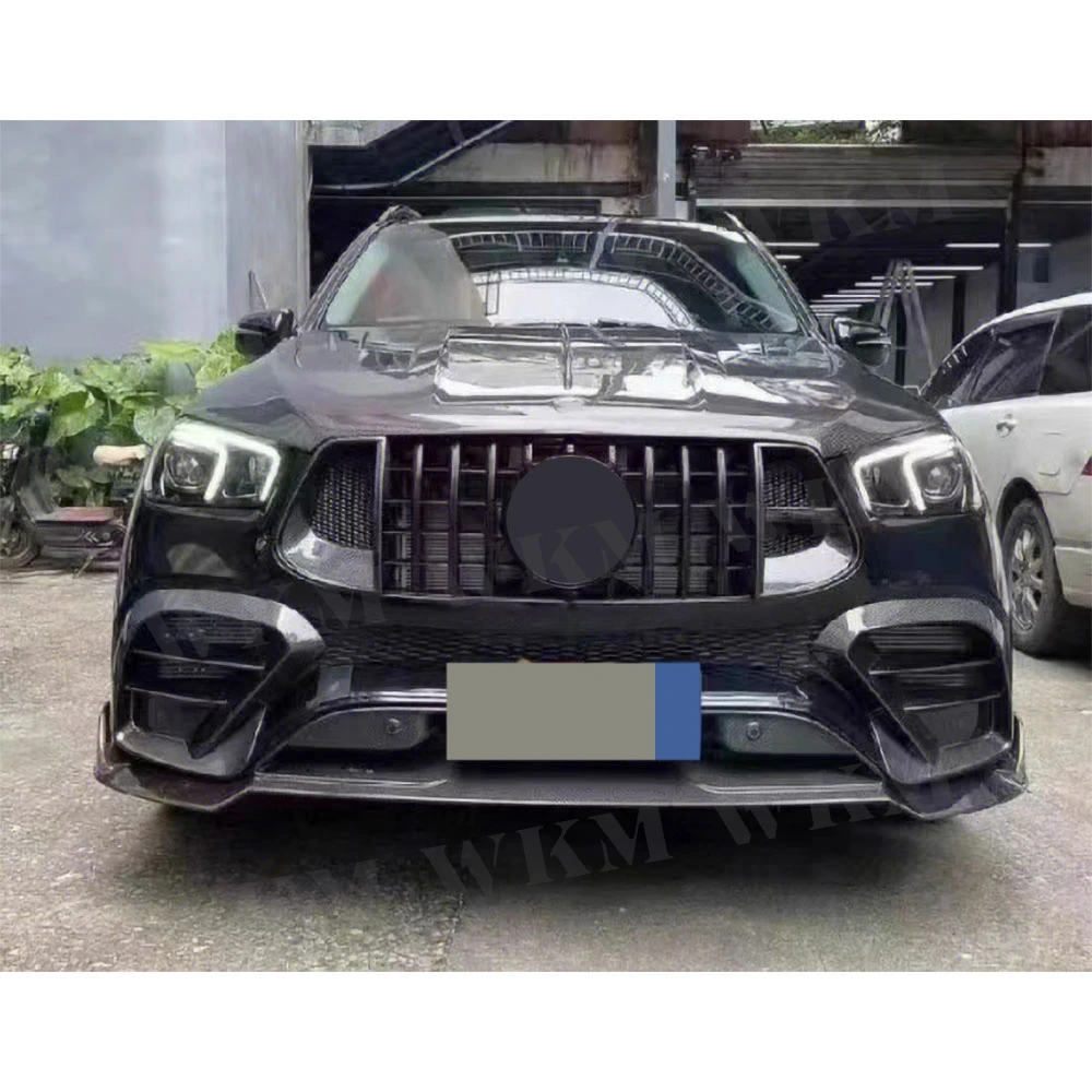 Передний бампер спойлер для Benz GLE Class W167 GLE63 AMG SUV 2021 2022 2023 Высококачественная