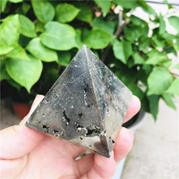 copper ore stone quartz healing pyramid natural mineral triangled crystal point wholesale
