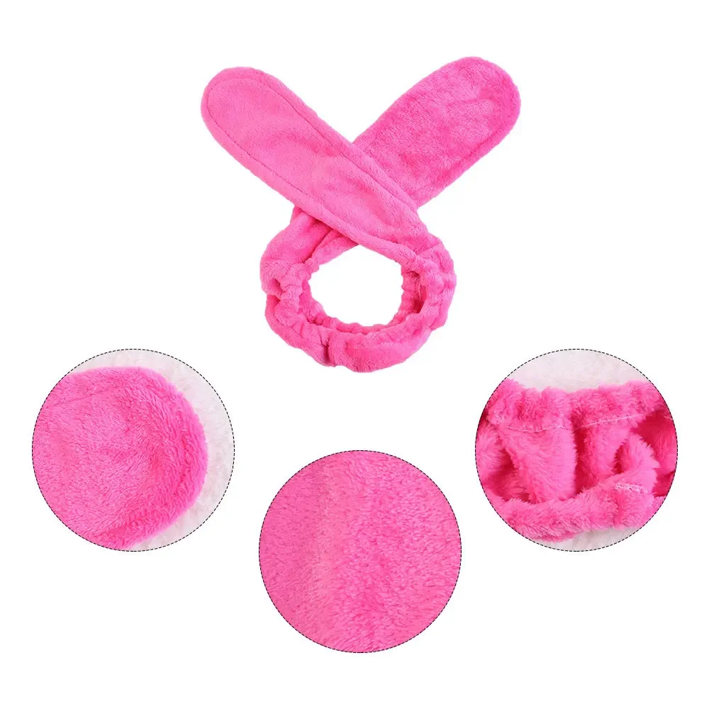 Безнагревательная коралловая бархатная повязка на голову для мытья лица бигуди