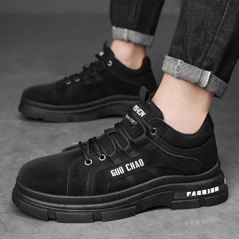 Мужская спортивная обувь повседневная на толстой подошве Износостойкие и