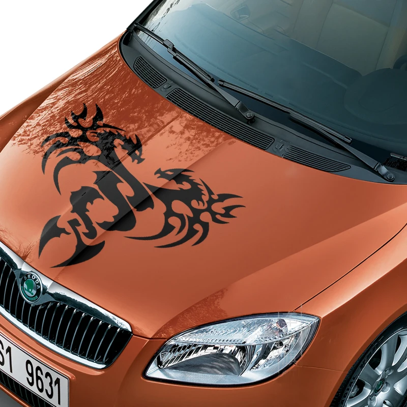 Наклейка на автомобильный капот Citroen c3 renault clio 4 alfa romeo giulietta peugeot 207 skoda kodiaq dacia |