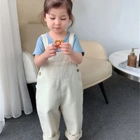 girls baby jeans overalls spring and autumn outer wear boys trousers summer childrens pants 0 6y