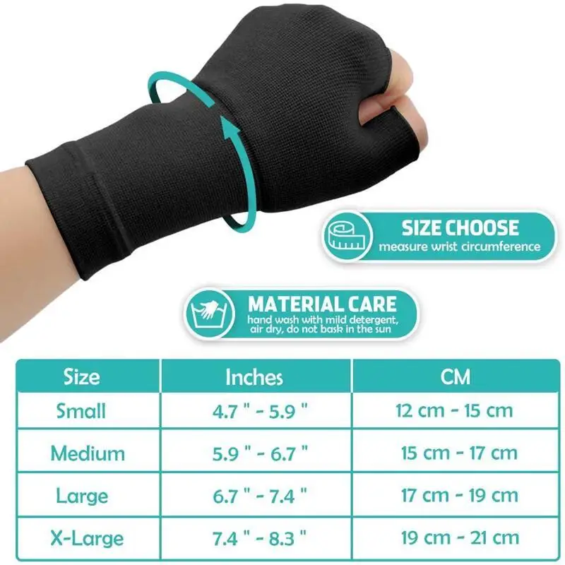 2 шт. компрессионные перчатки для поддержки большого пальца и артрита