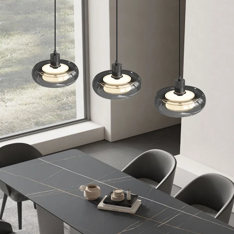 Современные люстры для салона украшение дома стеклянный светодиодный подвесной