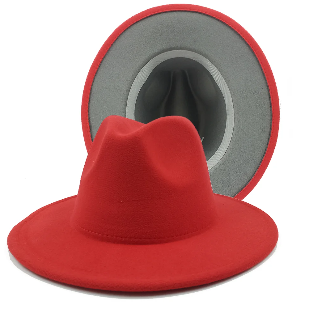 Двусторонняя Мужская и женская фетровая ковбойская шляпа зимняя мужская шапка