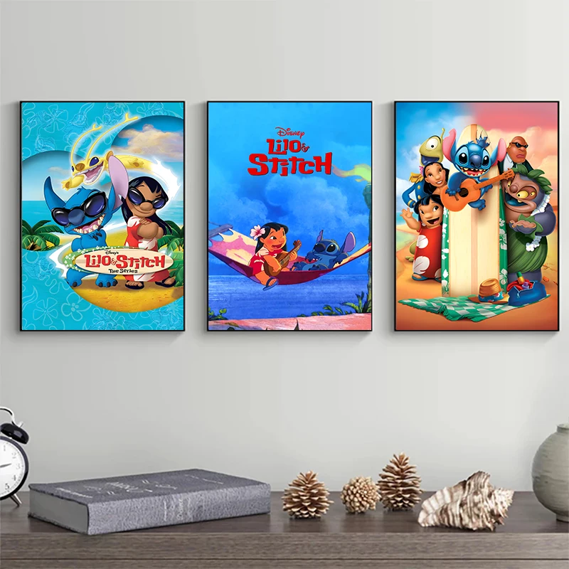 Новое поступление картина Disney с изображением Лило и ститча Картина на холсте