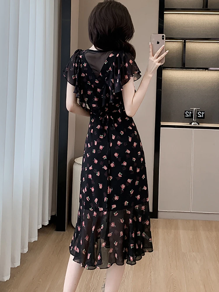 Черное винтажное платье Huti wjwyl