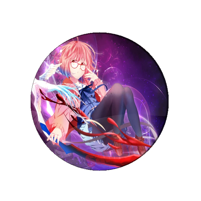 31 стиль аниме за границей значок косплея Mirai Курияма брошь Заколки для женщин Kyoukai