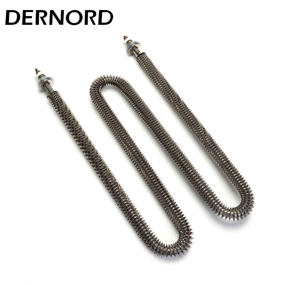 

DERNORD W Type Finned Heater 220v Heating Element for Air Stainless Steel Electric Tubular Heater 1000w/1500w/2000w/2500w3000w