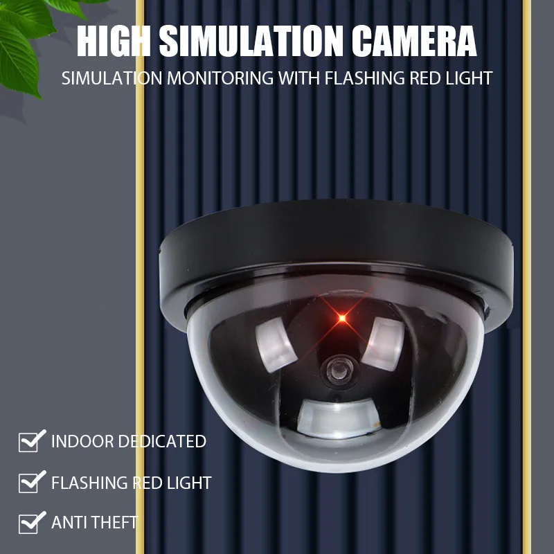 

Wireless Dummy Fake Security Camera Home Surveillance Cctv Dome Indoor Outdoor False Hemisphere Simulation Camera